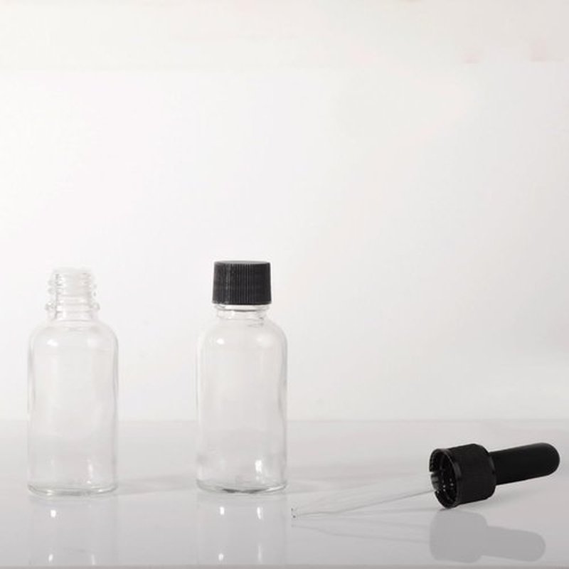 Stellacare 4P, 1 ounce Dropper Bottle for Oil Glass Bottle Small Glass Bottles with Lids Leak Proof Travel Bottles Tmpty Bottles