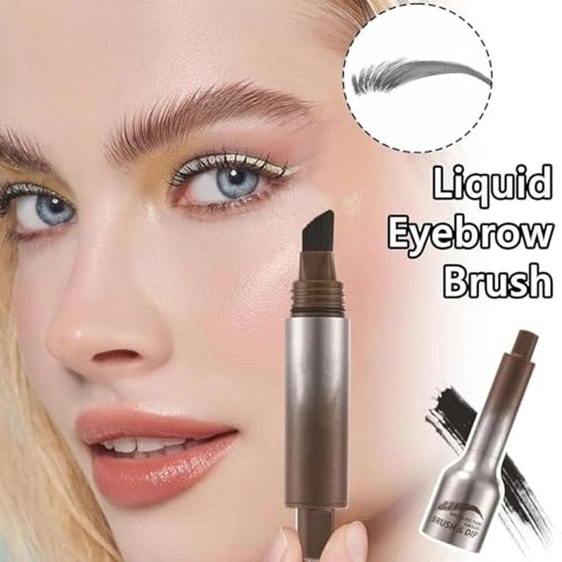 Liftique Brow Brush, Liftique Eyebrow Brush, Liftique - Instant Brow Brush, Brow Fection Angled Brush & Dip (AUBURN)