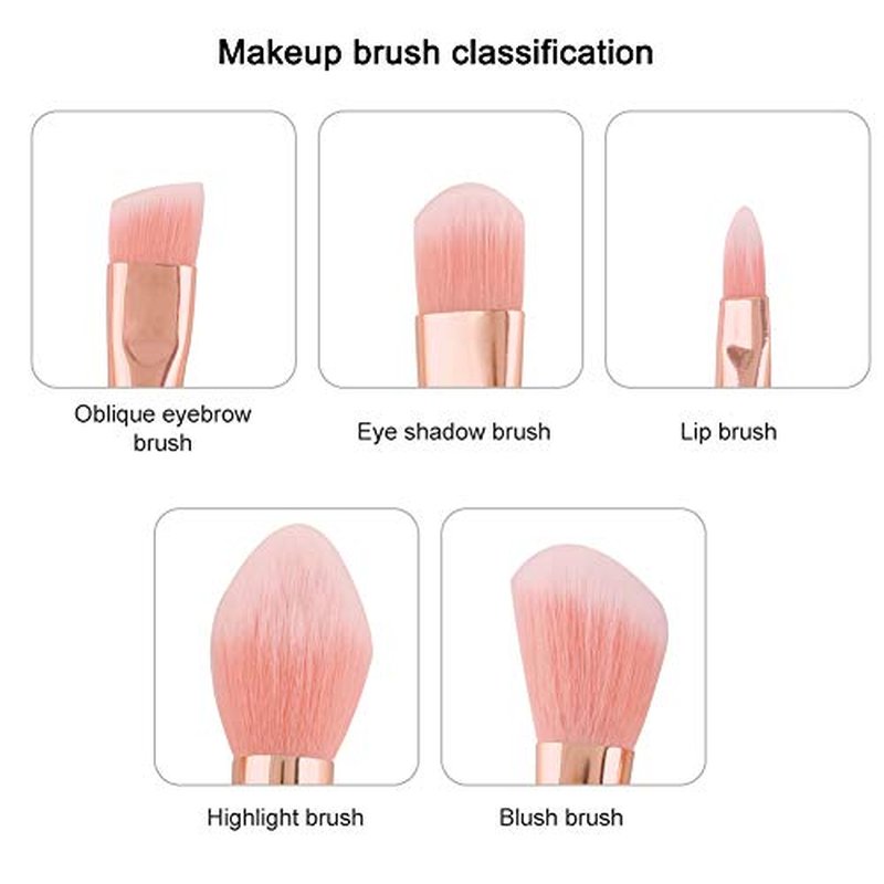 WeChip 5PCS Baby Brushes Creative Theme Fairy Makeup Brushes Set for Women