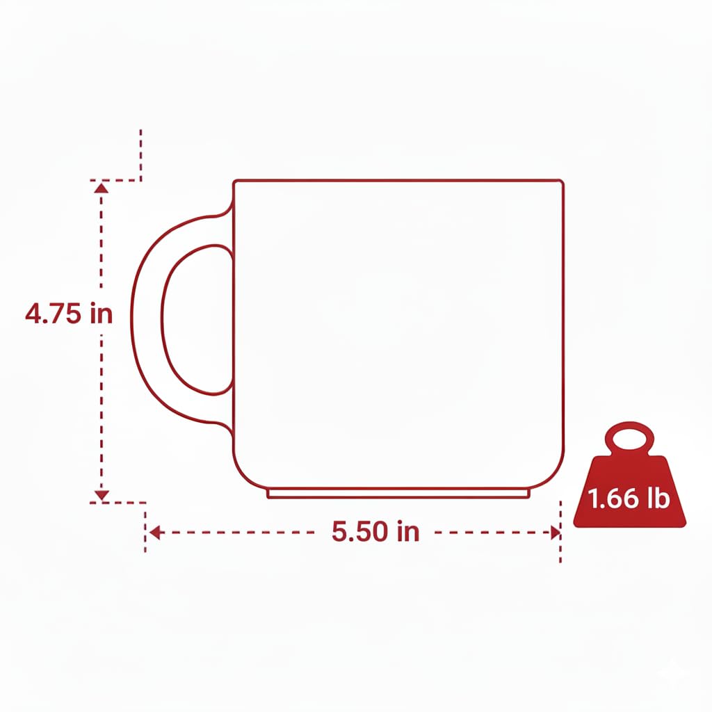 burton+BURTON 18oz Papa Mug, The Man The Myth The Legend Ceramic Coffee Cup in Decorative Gift Box
