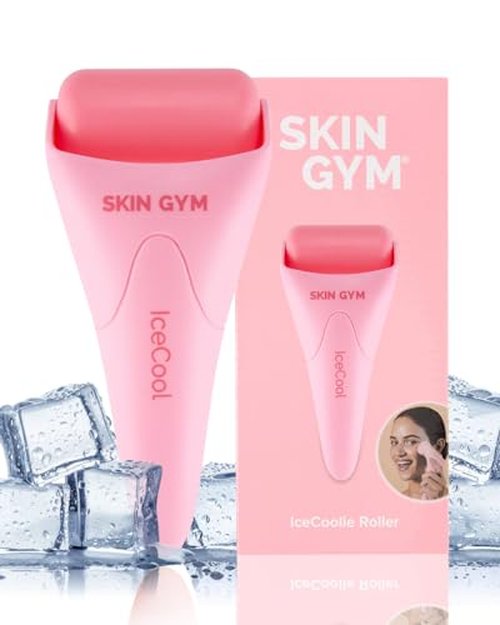 SKIN GYM Cryogel Ice Roller for Face - Anti Aging Ice Face Roller & Eye Roller for Eye Puffiness Relief, Travel Size Face Roller Skin Care & Face Ice Roller, Light Facial Ice Roller & Face Depuffer