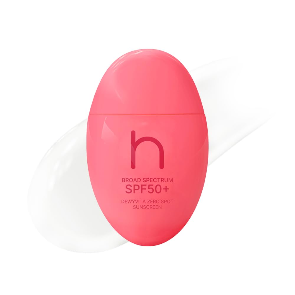 Hamel DewyVita Zero Spot Sunscreen SPF50+ PA++++, Vegan Sun Cream with Glutathione for Sensitive Skin , Korean Skincare, 1.69 fl oz