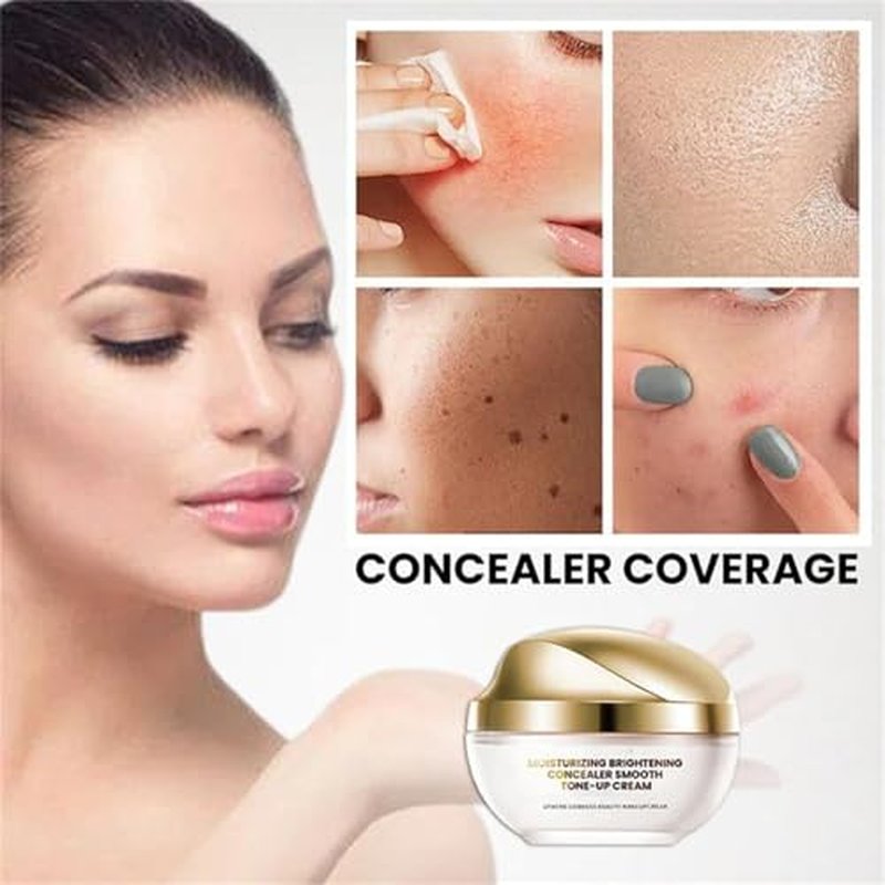 Moisturizing Brightening Tone-Up Concealer Cream, Ownawant Crema De Maquillaje, Skin Brightening & Moisturizing Concealer Cream (1pc)
