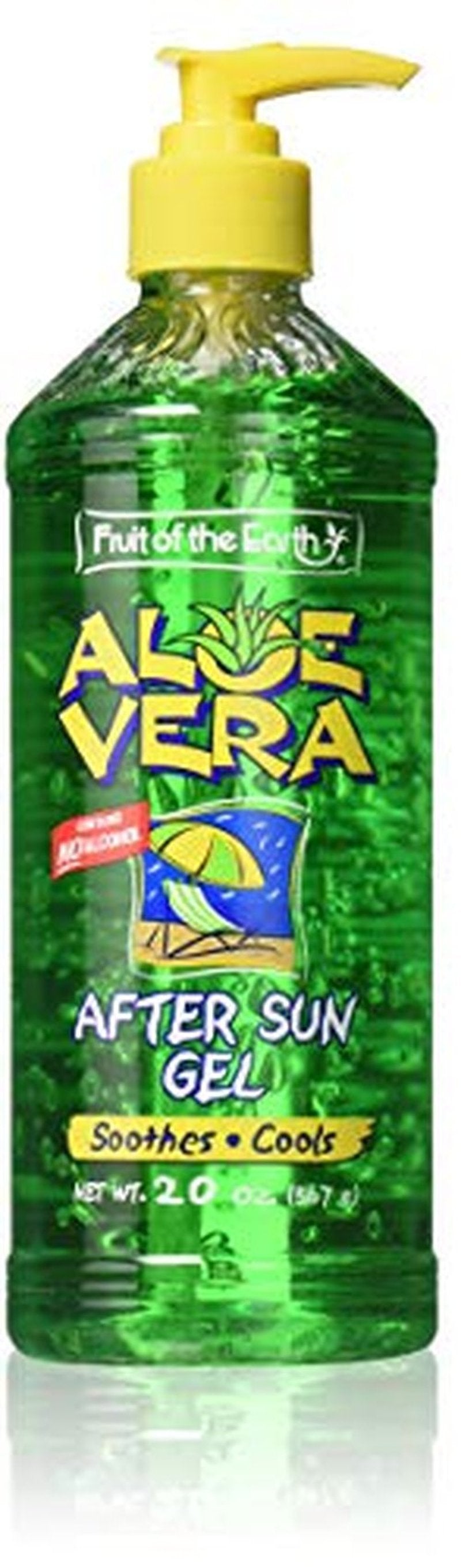 Fruit of the Earth Aloe Vera Crystal Clear Aloe Gel,20 oz (Pack of 2)