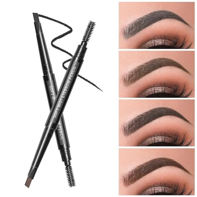 long lasting and waterproof Triangle eyebrow Pencil With Brush (Light Brown)