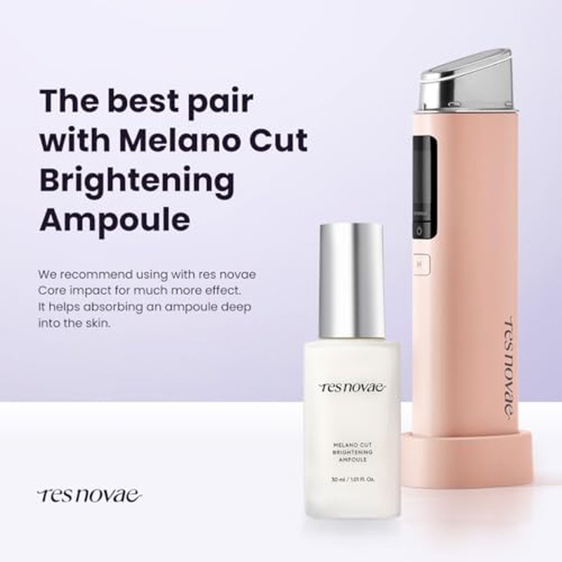 res novae Melano Cut Brightening Ampoule 0.5 fl.oz 15ml, Vitamin Facial Serum, Melanin Correcting by Niacinamide, Glutathione, Bisabolol, Radiance Face with Retinol