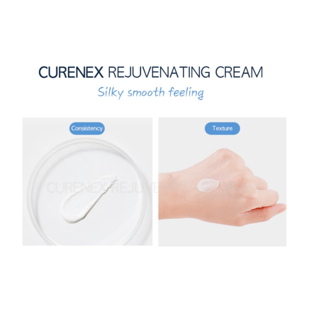 CURENEX Rejuvenating Cream – Hydrating & Brightening Daily Moisturizer with PDRN, Peptides & Ceramides – 4.06 fl.oz