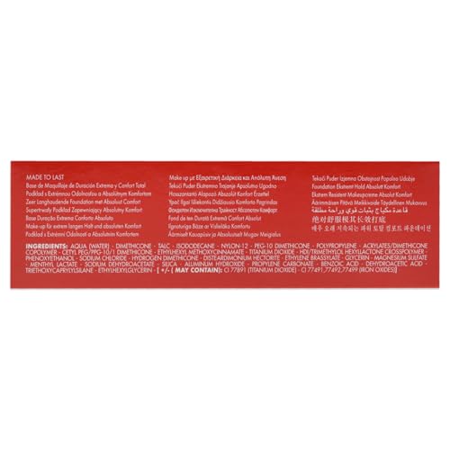 PUPA Milano Made To Last Extreme Staying Power Total Comfort Foundation - Extreme Hold Fluid Foundation - Long Lasting And Weather Resistant - Medium To High Coverage - Sand Beige - 1.01 Oz
