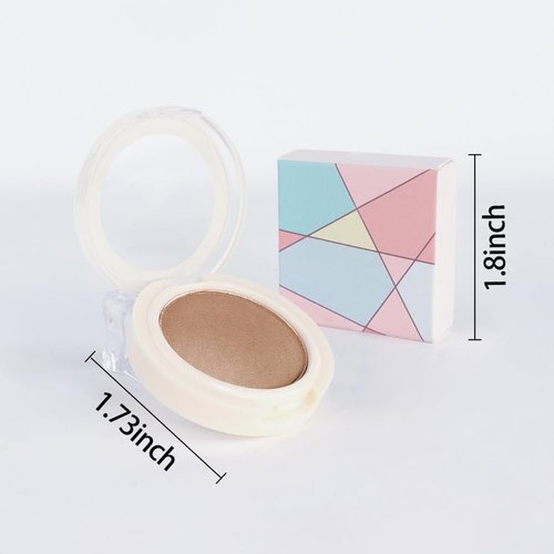 HHLTOH Eyeshadow Single Glitter, High-Pigment Monochrome Eye Shadow Pressed Powder, Everyday Velvety Silky Eye Makeup Looks, Professional Long-Lasting Waterproof Single Eyeshadow Palette, Coffee 04