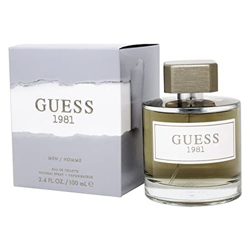 GUESS Fragrance 1981 Eau De Toilette for Men, 3.4 Fluid Ounce