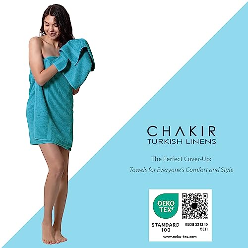 Chakir Turkish Linens, 100% Cotton Premium Quality Turkish Bath Sheets (35''x70'' Large Bath Sheet Towels - Silver Gray)