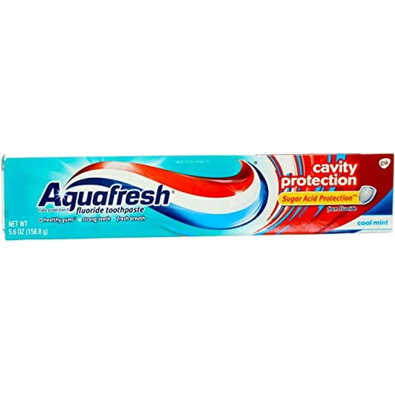 Aquafresh Cavity Protection Tube Cool Mint, 5.6 Ounce Pack of 3