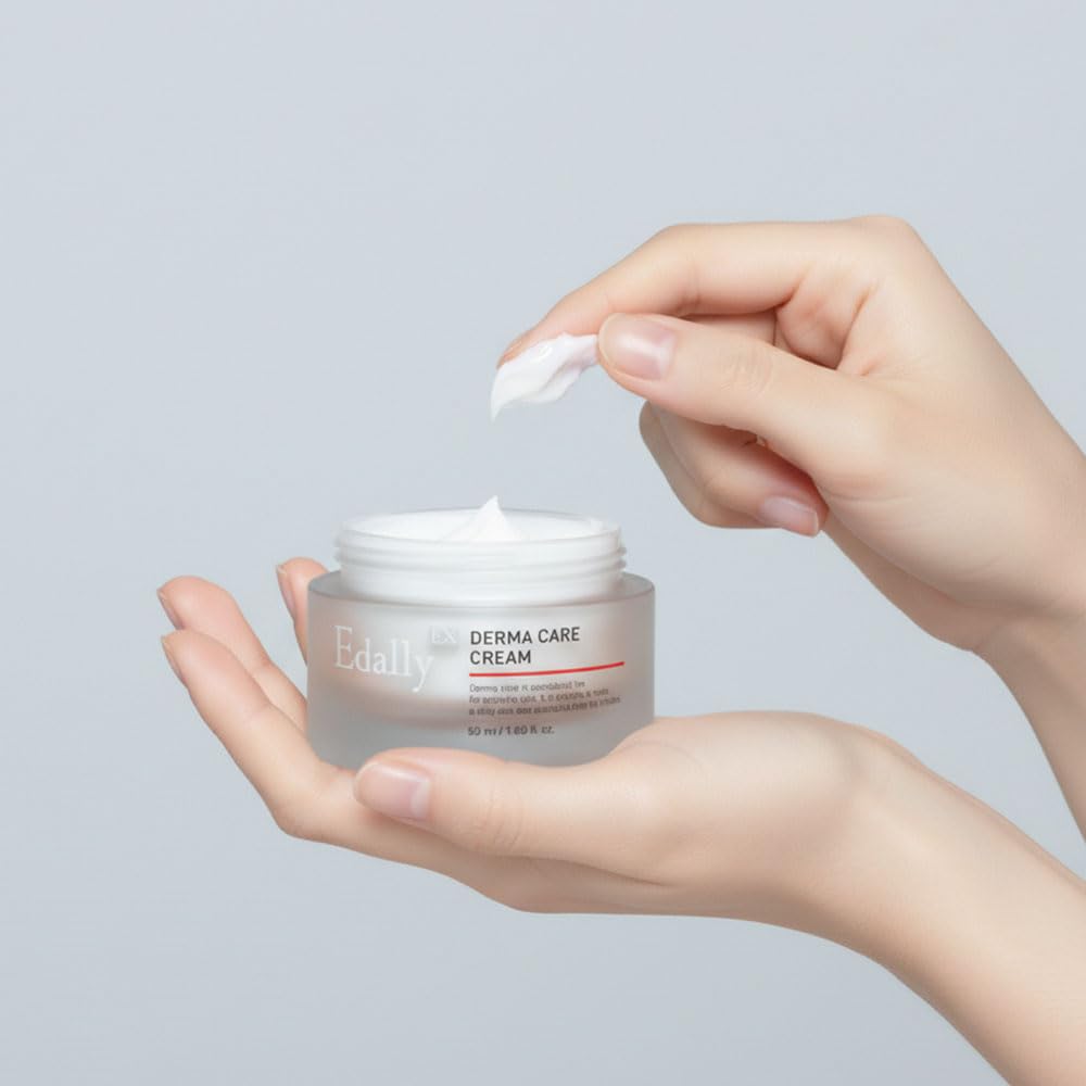 Edally EX Derma Care Cream - K-Beauty Cica Barrier Moisturizer with Madecassoside - Soothing, Calming & Hydrating Care for Sensitive Skin - [50ml / 1.69 fl.oz]