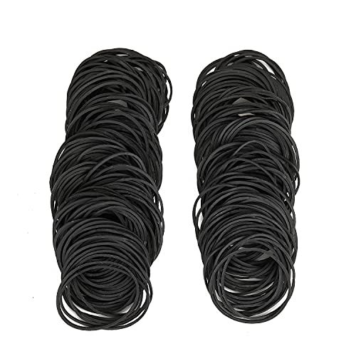 Tattoo Rubber Bands,300PCS Black Rubber Loop Elastic Professional Silicone Rubber Tattoo Accessories for Tattoo Coil Machine Gun Tubes Needles Tip Supply (black)