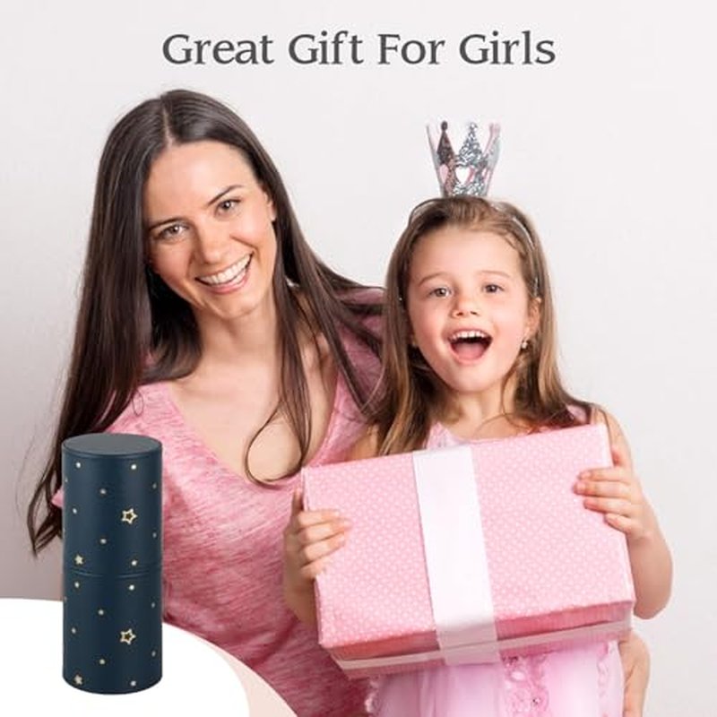 5 PCS Metal Makeup Brushes Set with Brushes Holder, Wizard Wand Makeup Brushes Set for Women Girls