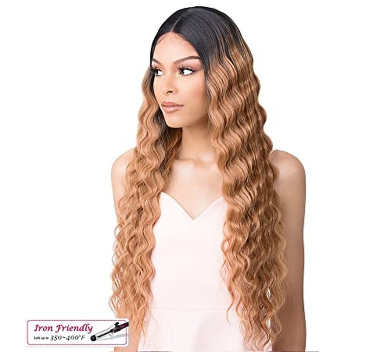 It's A Wig Lace Front Wig HD Lace Crimped Hair 4 (1B)
