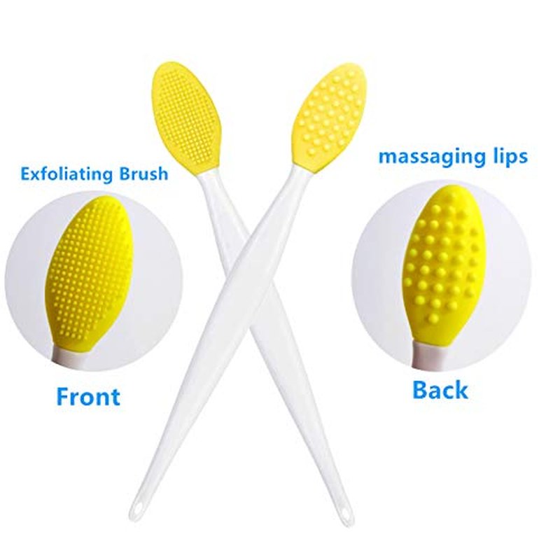 8 Pieces Lip Scrub Brush tool Silicone mini Exfoliating Lip Brush lip lightening for dark lips Silicone Soft Lip Brush For Smoother Appearance