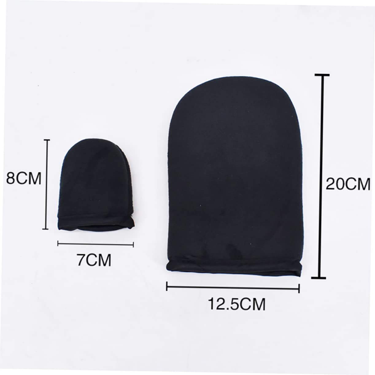 Ipetboom 2pcs Self Tanning Mitt Flocking Gloves for Even Application Sun Tanning Thumb Applicators for Oil Use and Makeup Compact Portable Design
