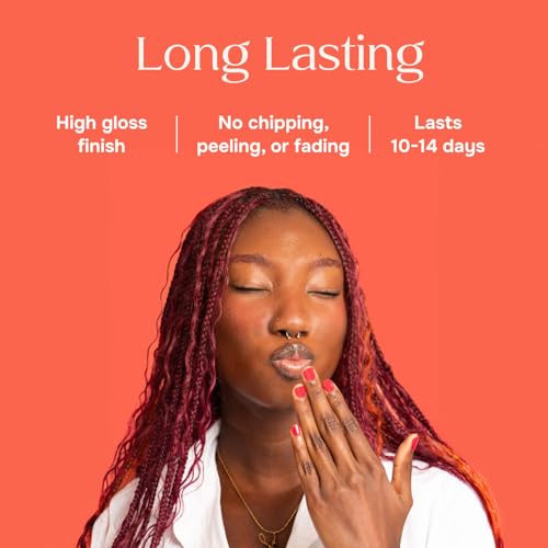 Livi Beauty Single Manicure Set - Wrapped Sticker Fingernail Set for a DIY, At-Home Gel Polish Manicure, Salon-Worthy and Easy to Apply - Set of 20 Nails - Lamp Not Included (I Totally Paused)