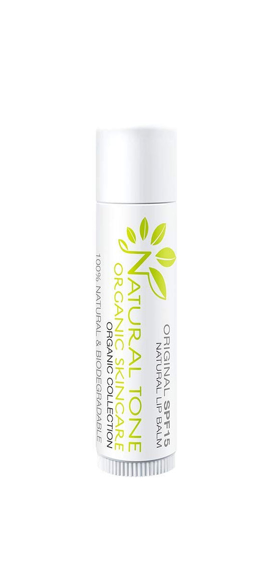 Natural Tone Organic SPF15 Zinc Oxide Lip Balm - Nourishing Hydration for Soft Lips