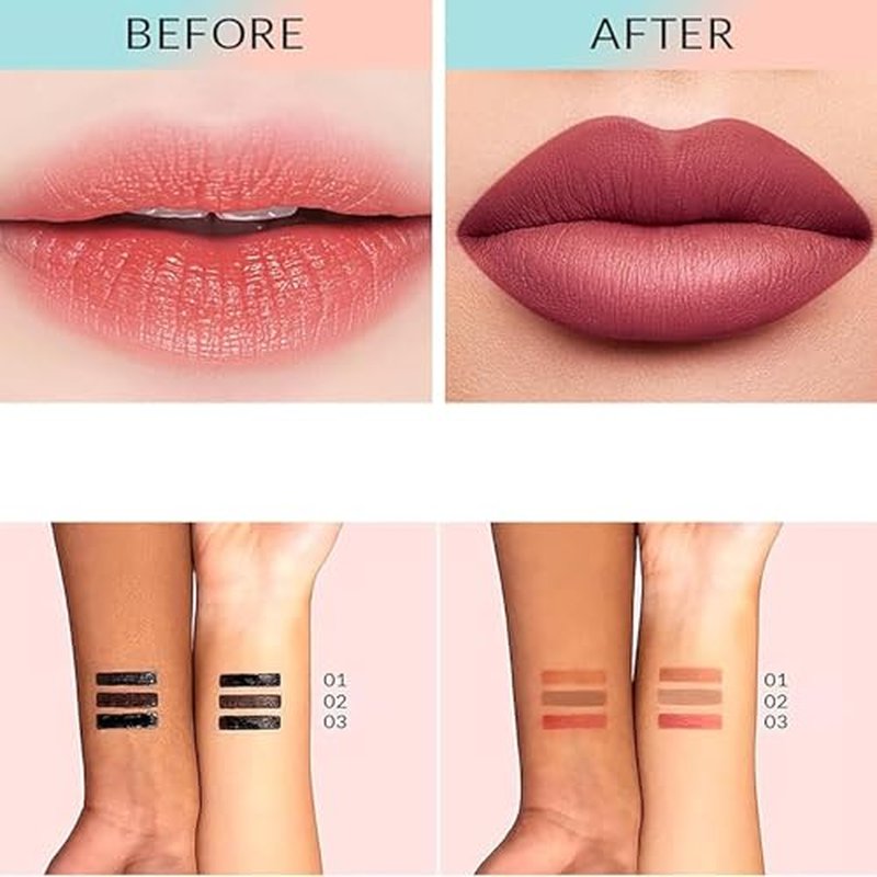 Boulari Lip Stain Peel, Boulari Lip Stain,Boulari Lip,Boulari Peel Off Lip Liner Stain Nude,Peel & Reveal Long Lasting Not Fade Waterproof (01)