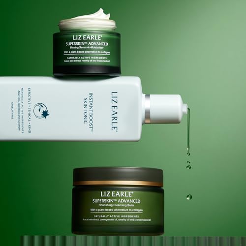 Liz Earle Superskin Advanced Nourishing Cleansing Balm & Cloth - Makeup Remover Balm & Facial Cleanser Enriched with Pomegranate Extract to Firm and Even Skin Tone (100ml)
