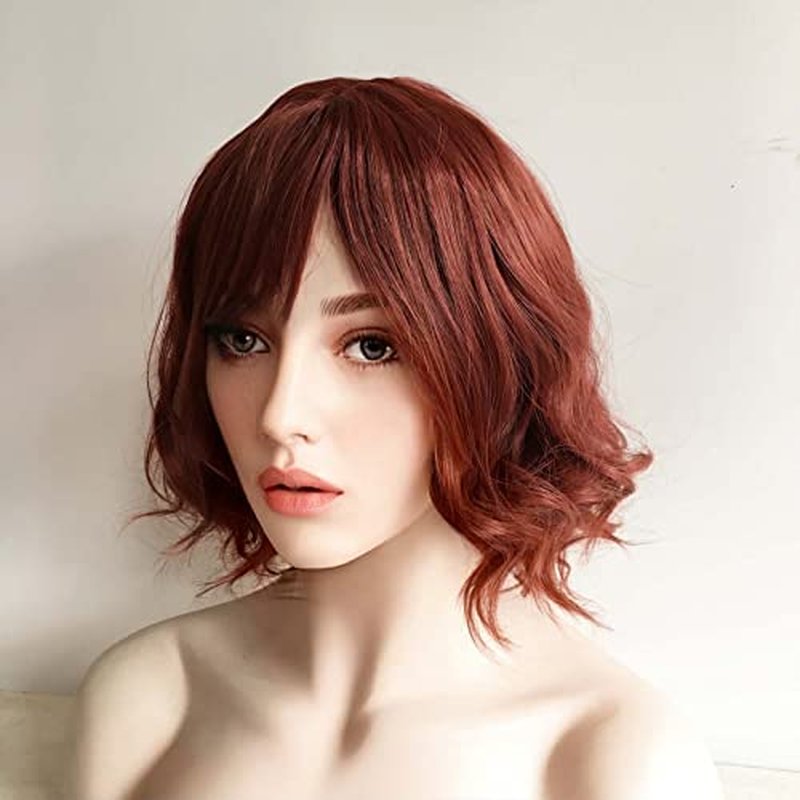 nevermindyrhead Natural Black Long Straight Fringe Bangs, Heat Resistance Synthetic Wigs for Women 24 Inch