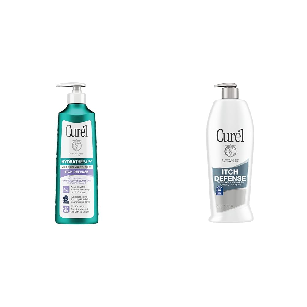 Curel Hydra Therapy Itch Defense Moisturizer - 12oz Wet Skin Lotion for Dry, Itchy Skin