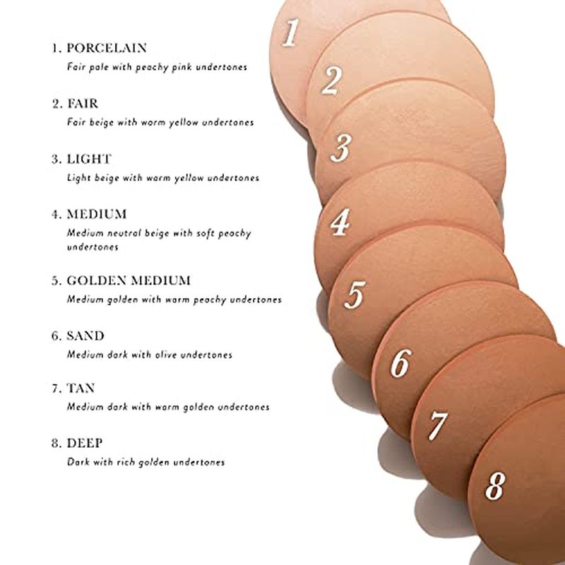 LAURA GELLER NEW YORK Baked Double Take Powder Foundation - Porcelain - Buildable Medium to Full Coverage - Matte Finish