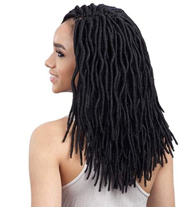 FreeTress Synthetic Hair Crochet Braids 2X Soft Wavy Faux Loc 12" (4-Pack, 27)