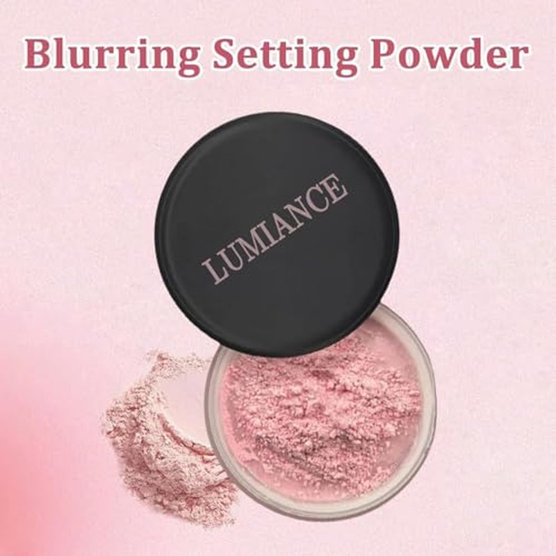 Luminancemilano Pink Powder,Pink Setting Powder,Blurring Setting Powderallaura,Allaurabeauty Setting Powder,Blurring Powder Makeup for All Skin (1, #)