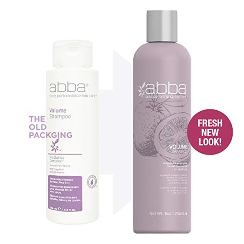 ABBA Volume Shampoo, Grapefruit & Lemongrass, 8 Fl Oz