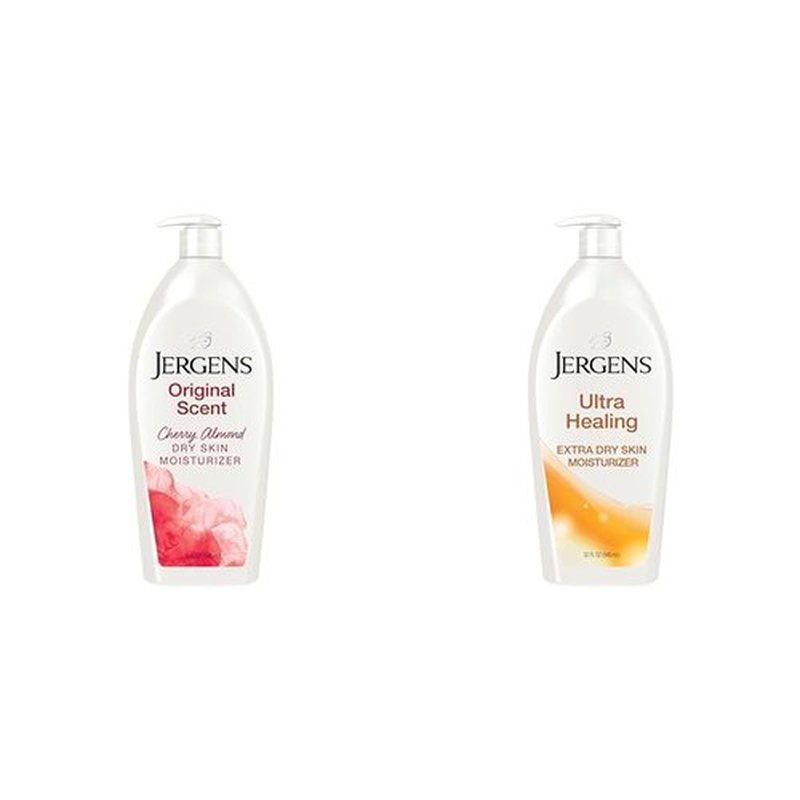 Jergens Original Scent Dry Skin Lotion, Body and Hand Moisturizer for Long Lasting Skin Hydration & Ultra Healing Dry Skin Moisturizer, Body and Hand Lotion for Dry Skin