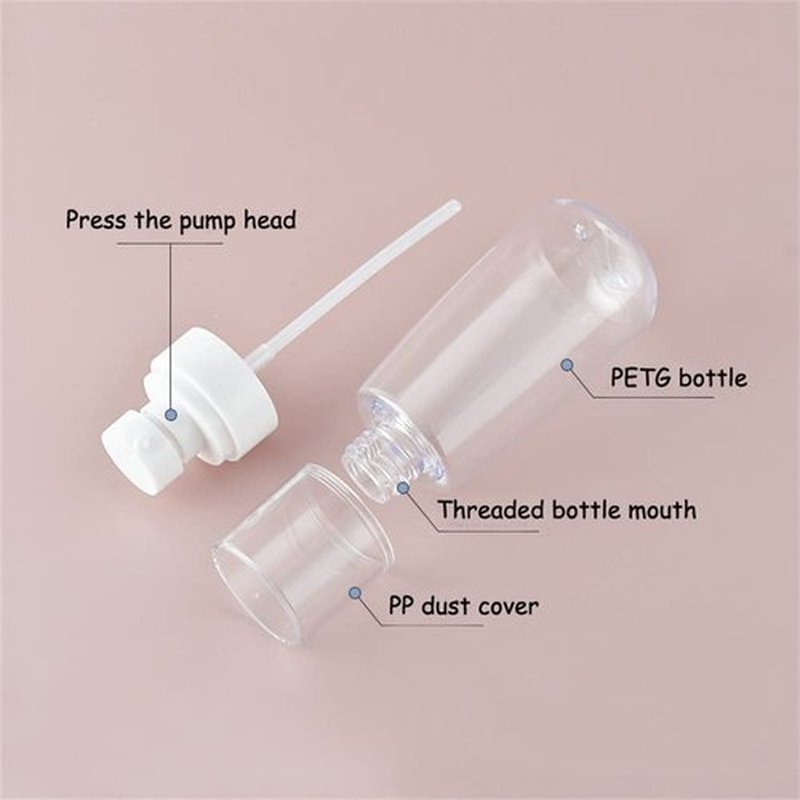 TOSERSPBE Empty Fine Mist Spray Bottles 2oz Small Travel Perfume Atomizer for Essential oil Perfume Hair Makeup 10 Pack