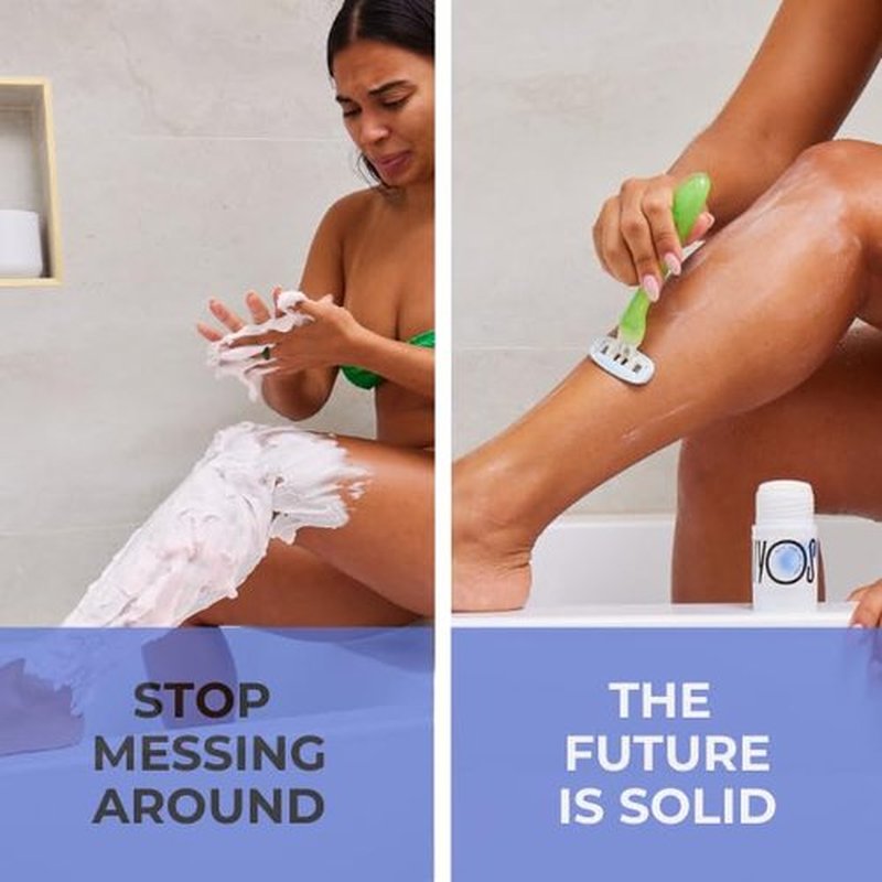 WYOS Shaving Cream Sticks 2 Pack, Travel Size, Vegan, Cruelty Free, Clean Label, Sulfate Free, Paraben Free, Leak Free, No Mess, Hydrating Smooth Lather, Sensitive Skin Close Shave For Women and Men
