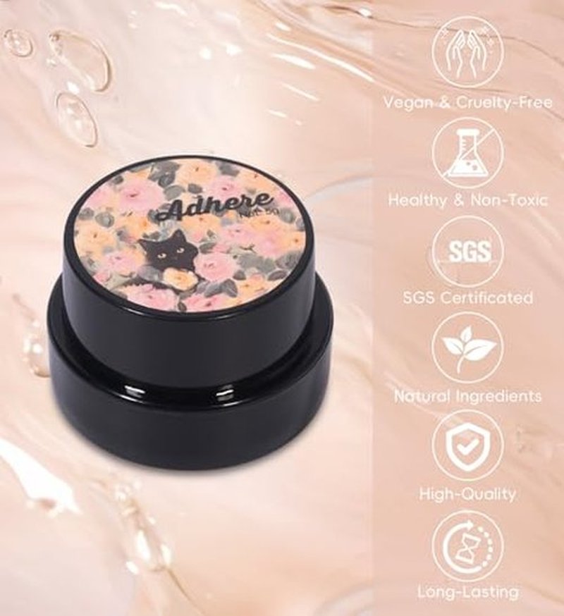 ADHERE Pre Rain Series Cat Eye Gel Nail Polish 1Pc Gel Polish Soak off Uv Lamp Holographic Magnetic Nail Polish for Nail Art Manicure Salon DIY at Home（ManMan