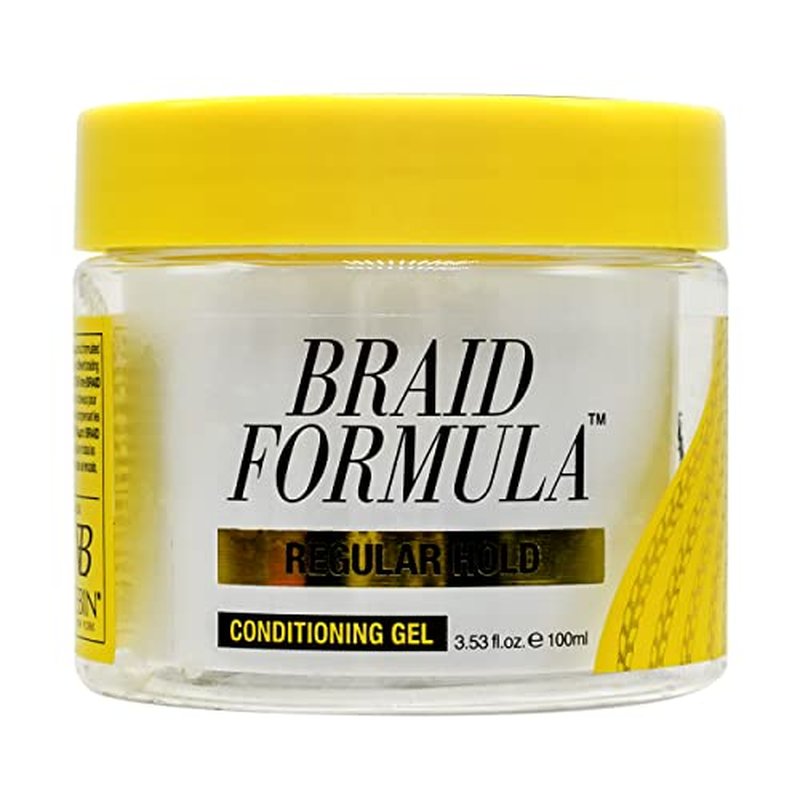 EBIN NEW YORK Braid Formula Conditioning Gel, Original/Regular Hold, 11oz/310ml – Clean/Aloe Vera Scent, Shine, Braid Control, No Residue, No Flaking, Smoothing, Strong Hold