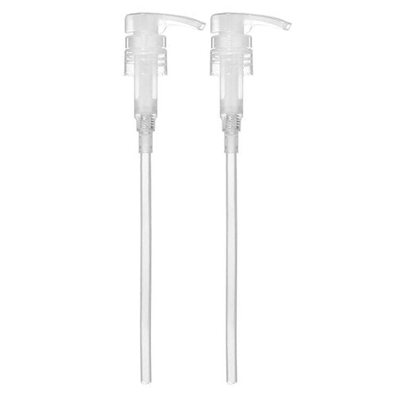 Bar5F Universal Shampoo/Conditioner Dispenser Pump for 1 Liter (33.8 Oz) Bottles - Natural Clear, Pack of 2