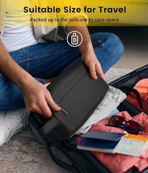 Vorspack Travel Toiletry Bag for Men - Hanging Toiletries Bag Water Resistant Dopp Kit Travel Bag for Toiletries Accessories