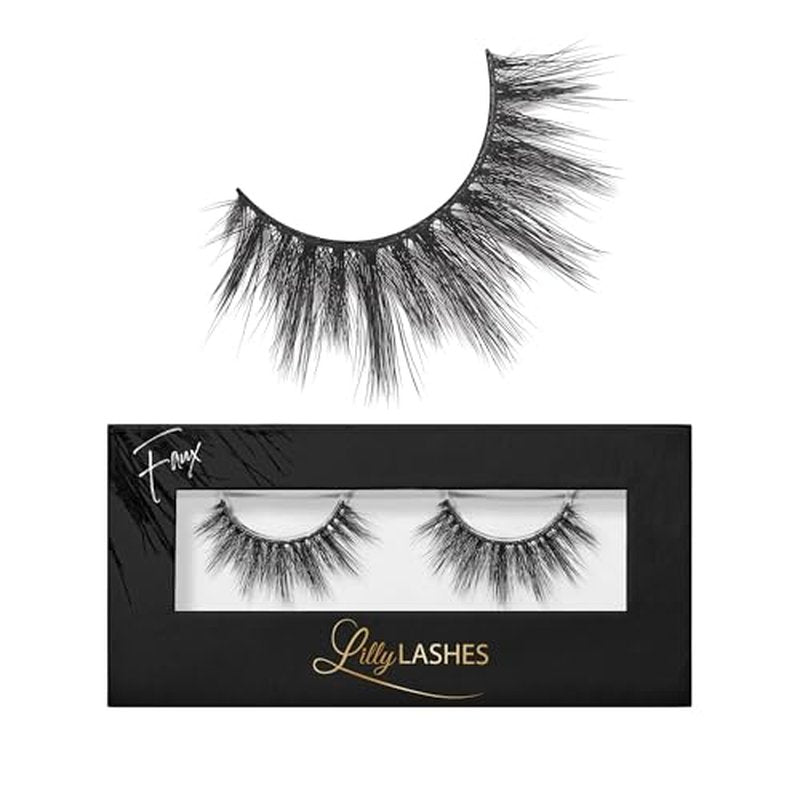 Lilly Lashes 3D Miami in Faux Mink | False Eyelashes | Dramatic Look and Feel | Reusable | Non-Magnetic | 100% Handmade, Vegan | Silk Like Luxury Fibers
