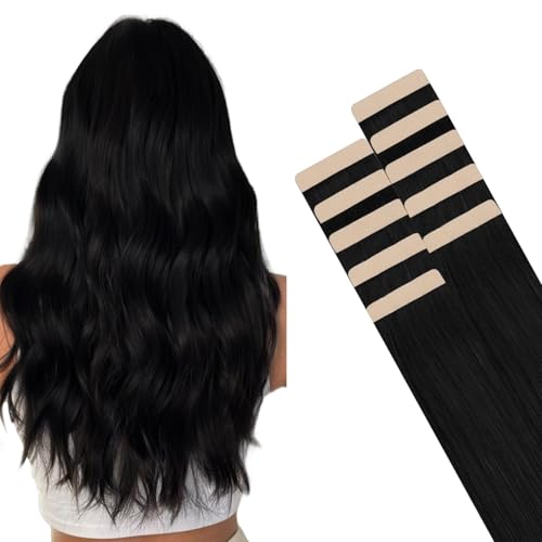 HOTBANANA Tape in Hair Extensions, 20 Inch 20pcs 50g Ombre Ash Blonde to Golden Blonde and Platinum Blonde Tape in Hair Extensions Human Hair Tape Hair Extensions Straight Remy Tape in Extensions
