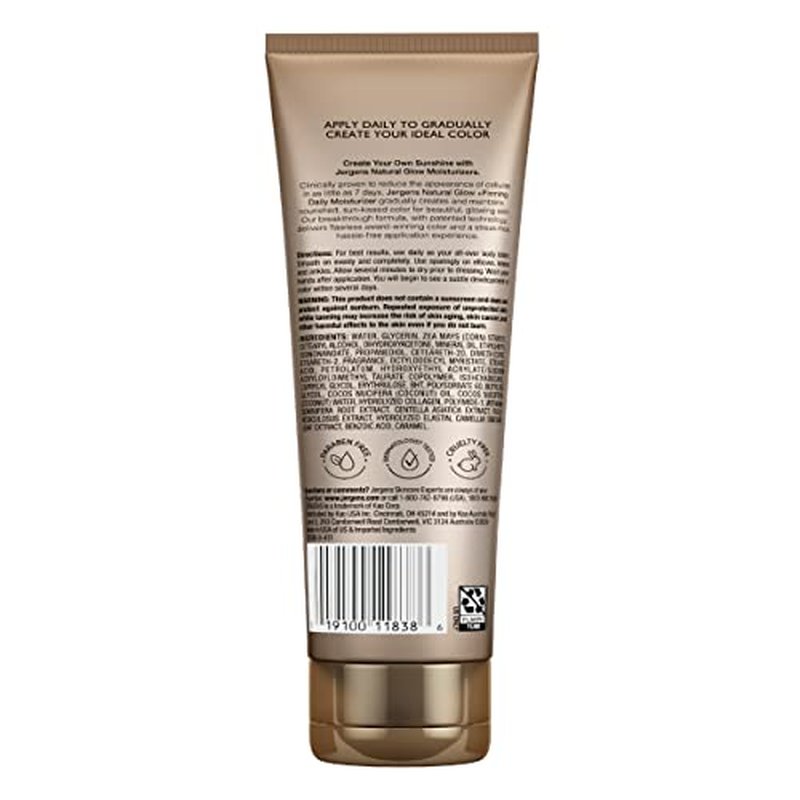 Jergens Natural Glow + Firming Daily Moisturizer Medium to Tan Skin Tones 7.5oz