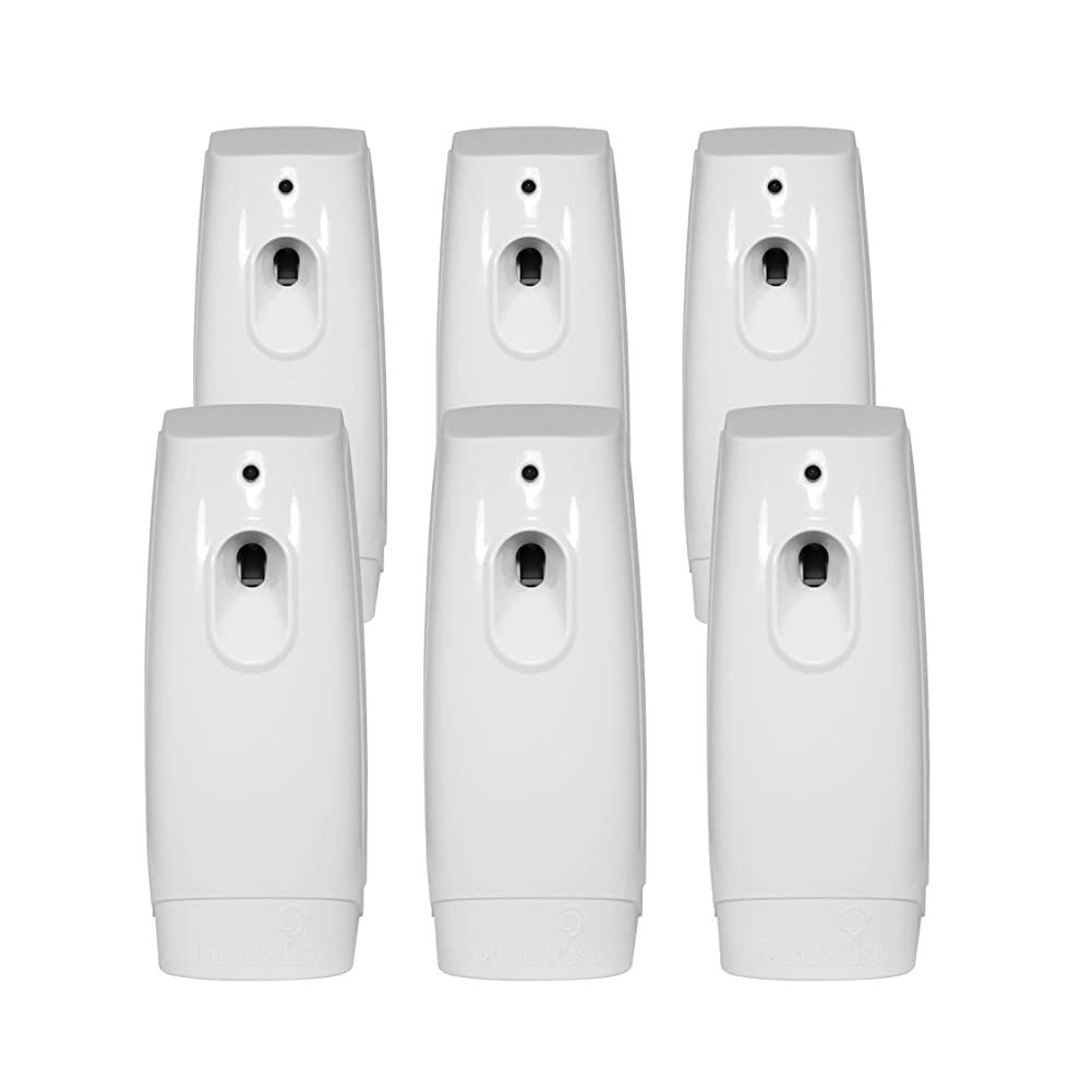 TimeMist Classic Metered Aerosol Air Freshener Fragrance Dispenser - (Case of 6) 1047717 - Great for Odor Control in Kitchen, Bathroom, Locker Room, Breakroom and Washroom