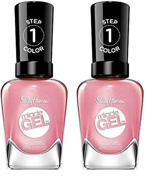 Sally Hansen Miracle Gel Travel Seekers Collection - Nail Polish - Shell Yeah - 0.5 fl oz (Pack of 2)