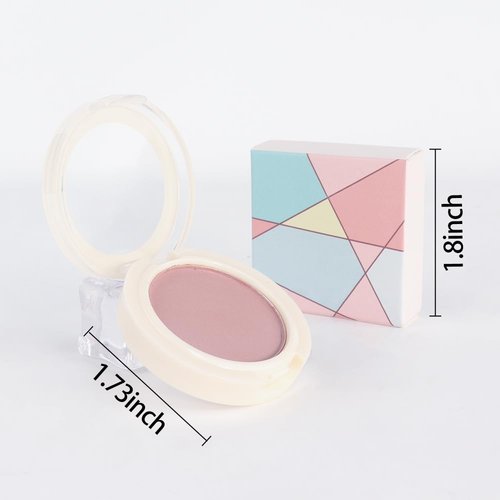 HHLTOH Eyeshadow Single Matte, High-Pigment Monochrome Eye Shadow Pressed Powder, Everyday Velvety Silky Eye Makeup Looks, Professional Long-Lasting Waterproof Eyeshadow Palette, Pink Purple 03