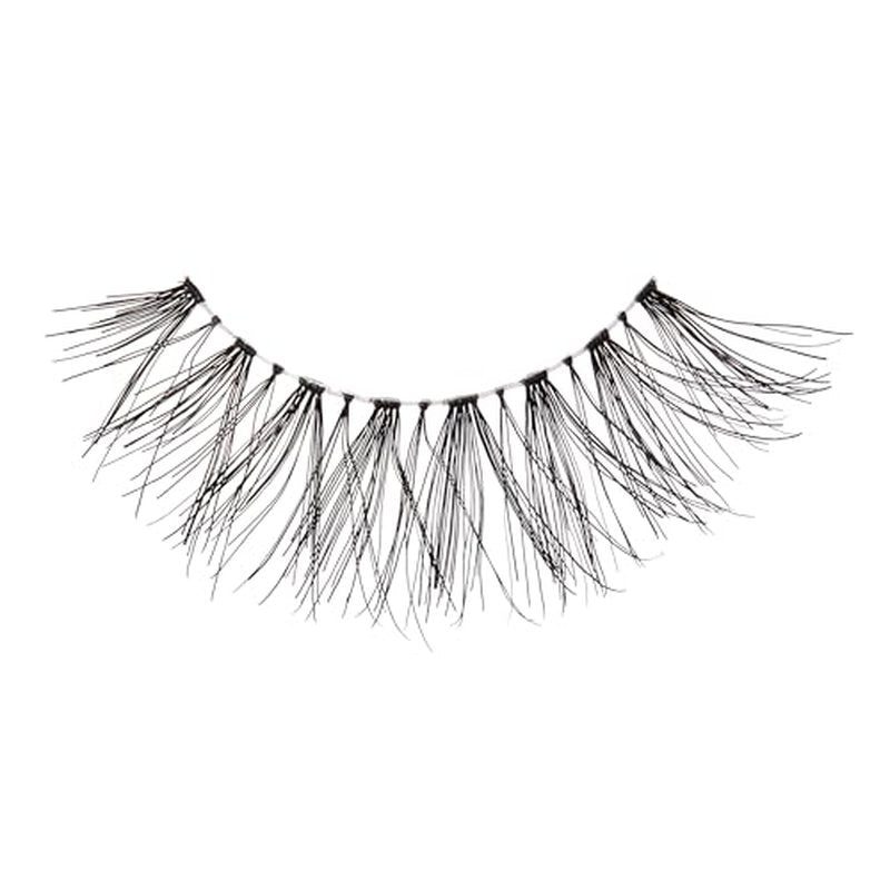 KISS So Wispy, False Eyelashes, 'Style #01', 14 mm, Includes 5 Pairs Of Lashes, Contact Lens Friendly, Easy to Apply, Reusable Strip Lashes, Multipack
