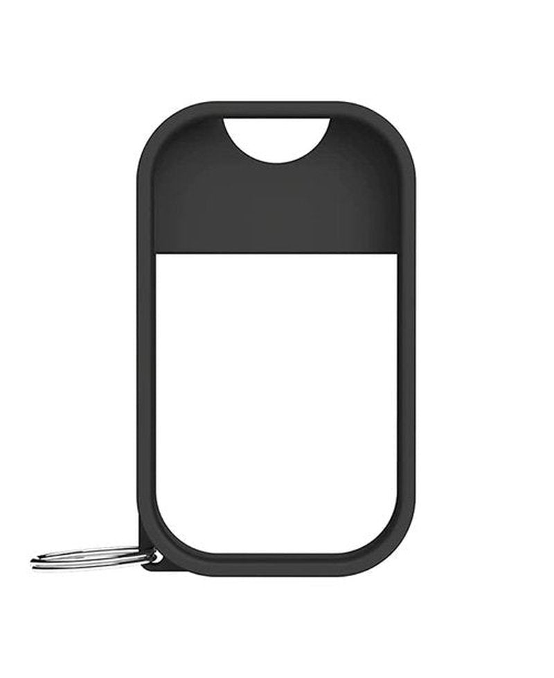 Touchland Mist Case for Power Mist and Glow Mist (1FL OZ), Protective and Stylish Hand Sanitizer Spray Accessory, Silicone Case with Keyring, Jet Black