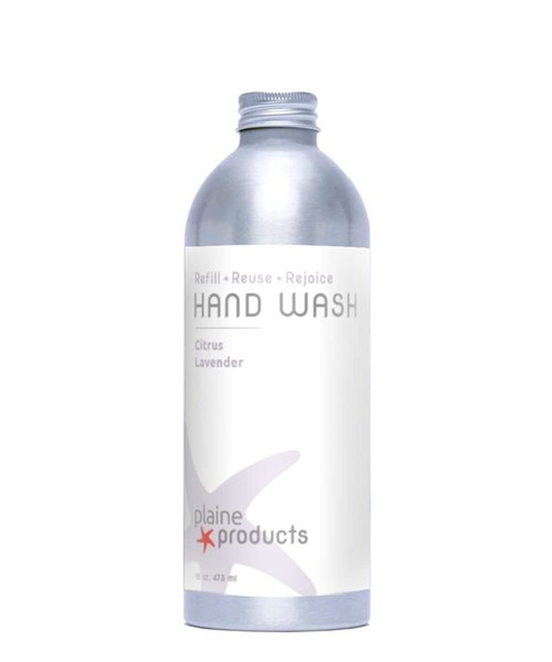 Plaine Products Eco-Friendly Hand Soap - Citrus Lavender - Sensitive Skin, 16 oz (Refill Bottle)