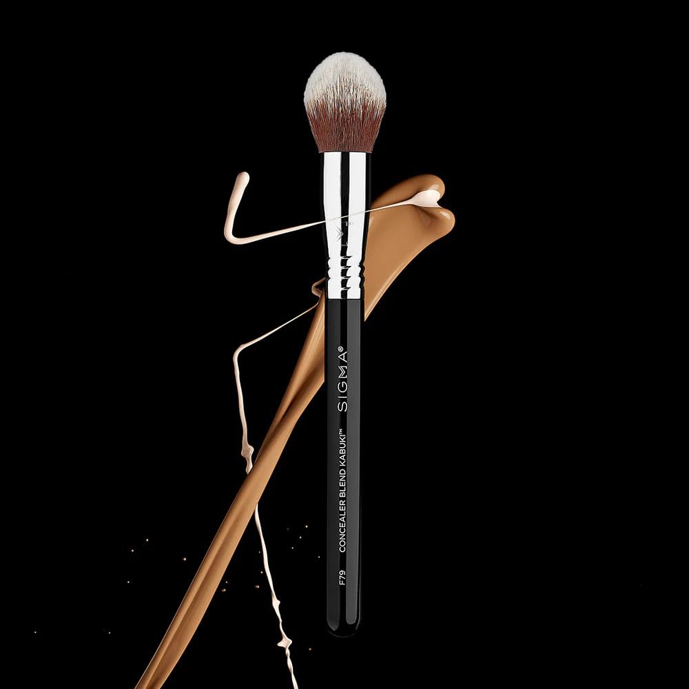 Sigma F80 Air Flat Kabuki Brush - Premium Synthetic Foundation Brush for Liquid & Cream Makeup