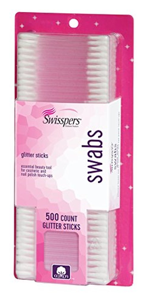 Swisspers Premium Leopard Paper Swabs – 300 Count (Pack of 1) – Fun and Stylish Cotton Swabs with Leopard Print Design – 100% Cotton Tips for Beauty and Personal Care